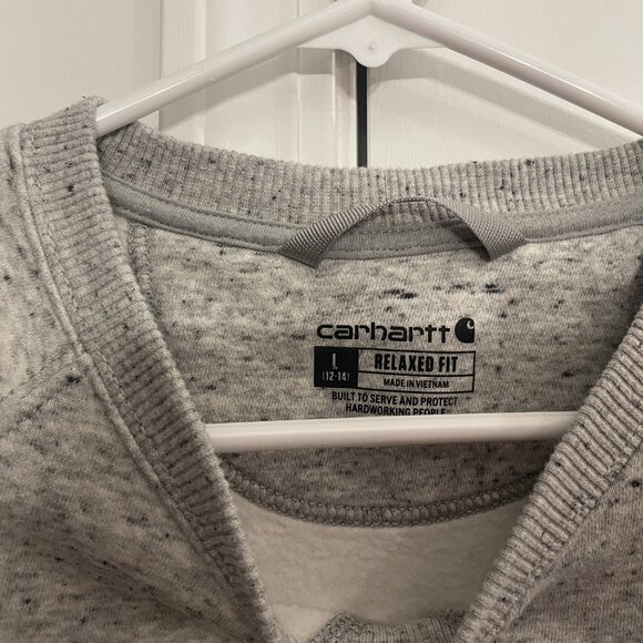 CARHARTT RELAXED FIT, CREWNECK, SWEATSHIRT, LRG, HEATHER GRAY - Picture 4 of 6